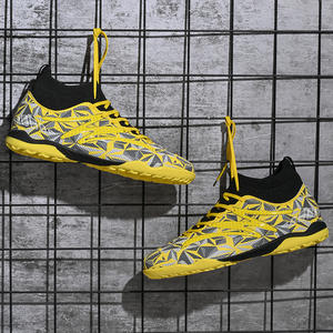 Chaussures de football originales, crampons hauts, confortables, respirantes et résistantes à l'usure, chaussures de football bleues - Product Image 6