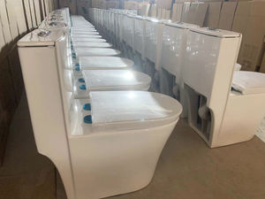 Juego de lavabo de baño de una pieza de lavado Negro occidental japonés, inodoro, precio de inodoro para Wholseeale - Product Image 6