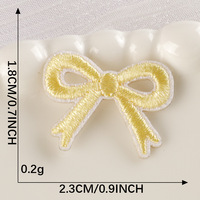 Mini forme faites-le vous-même coque de téléphone paillettes arc patchs auto-adhésifs pour vêtements Spot Patch