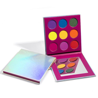 Personnalisez votre propre palette de fards à paupières, faible MOQ, 9 couleurs, palette de fards à paupières mats, marque privée