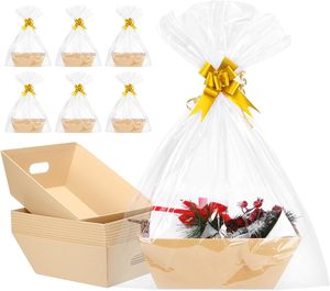 Custom Logo Custom Size Recyclable Rigid Paperboard Gift Box Large Craft Picnic <strong>Hamper</strong> Fruit <strong>Tray</strong> with Custom Color - Product Image 4