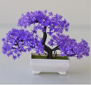 Gran oferta de decoración artificial en maceta para el hogar, bonsái de pino en la nube, decoración de escritorio, bonsái de pino de bienvenida de plástico - Product Image 4
