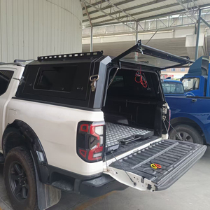 Cubierta de Caja de Carga para Camioneta 4x4/Todoterreno de Aleación de Aluminio con Bisagras, Ligera, Impermeable, 3 Puertas Abatibles, Tipo Sport Topper, con Bloqueo, para Ford F-150 Raptor <span class=keywords><strong>2022</strong></span> - Product Image 4