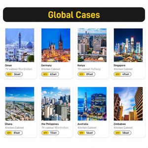 ตู้เก็บไม้อัดติดผนังแบบทันสมัยหรูหราตู้ครัวเต็มรูปแบบพื้นผิวหินแกรนิตเคาน์เตอร์เกาะสำหรับรับประทานอาหารที่บ้าน - Product Image 5