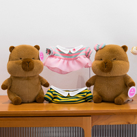Vente chaude Couple Capybara En Peluche Mignon Ludique Capybara Portant Robe De Mariée Animal En Peluche Jouet