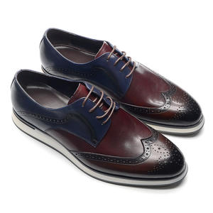 Marque populaire pour hommes - classique, artisanal, sur mesure - style classique en cuir de vachette patchwork, chaussures décontractées, chaussures de sport, chaussures de ville - Product Image 6