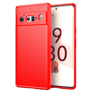 Housse de protection en TPU ultra-mince et légère en fibre de carbone pour <span class=keywords><strong>Google</strong></span> Pixel 6 Pro, étui de protection en caoutchouc pour téléphone portable - Product Image 4