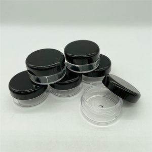 10g 10ml 5g 5ml 3G 3ml 2g 2ml mini nhỏ rõ ràng tròn vuông nhựa PS Mẫu Jar cho nghệ thuật móng tay long lanh bụi bột mỹ phẩm - Product Image 5