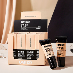 OMIKO Wasserfeste Flüssig-Foundation, wischfestes <span class=keywords><strong>Make</strong></span>-<span class=keywords><strong>up</strong></span>, Foundation mit Öl-Kontrolle, Concealer, pflegende 24-Stunden-Foundation - Product Image 5