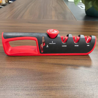 Aiguiseur de couteaux 5 en 1 outil d'affûtage de ciseaux de cuisine professionnel pierre à aiguiser tungstène diamant ajuster l'angle rectifieuse