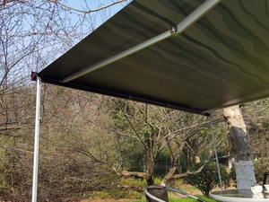 Toldo de Viaje para Remolque con Control Remoto Eléctrico, Carcasa de Aluminio, con Tira de Luces para Autocaravana, Todoterreno - Product Image 5