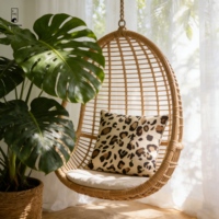 Housse de coussin à imprimé léopard - Housse de coussin en velours à motif animal exotique - Housse décorative carrée de luxe pour canapé