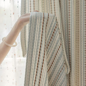 Romantico stile retrò francese ragazze camera da letto mantovane nuova luce di lusso Jacquard Fel isola in filo tinto tende per la camera dei bambini - Product Image 1