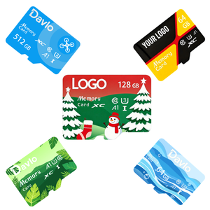 Tarjeta TF de Plástico de Alta Velocidad con Logotipo Personalizado OEM, 64GB 128GB, Clase 10 U3, Negra, Certificación CE, <span class=keywords><strong>Precio</strong></span> de Fábrica al por Mayor - Product Image 1
