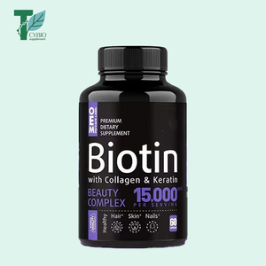 OEM Private Label biotina capsule per la crescita delle unghie dei capelli capsule per capelli più spessi e più forti - Product Image 1