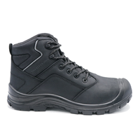 Chaussures de travail industrielles pour hommes MAXITOUGH, robustes, pour l'exploitation minière, la construction, en cuir nubuck noir, avec embout en acier S3, bottes tactiques de sécurité