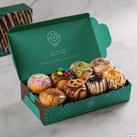 Boîte d'emballage en papier de beignets d'impression personnalisée de luxe de haute qualité