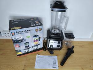 خلاط ومطحنة 2 في 1 بقوة 8500 واط، وعاء بلاستيكي سعة 2.5 لتر + 600 مل، هيكل من الفولاذ المقاوم للصدأ، 6 شفرات، للاستخدام المنزلي والتجاري، 15 سرعة - Product Image 3