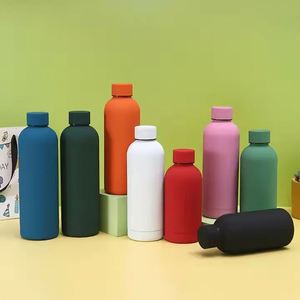 Custom Logo 350/500/750 Ml Color Simple Double Wall Stainless Steel Vacuum Insulated Drink Tumbler Portable <b>Water</b> <b>Bottle</b> - Product Image 2
