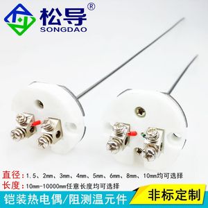 Núcleo de Termopar Blindado WRNK-010, Sensor de Termopar K/E, Detector de Temperatura de Resistencia PT100 Ensamblado, Flexible - Product Image 5