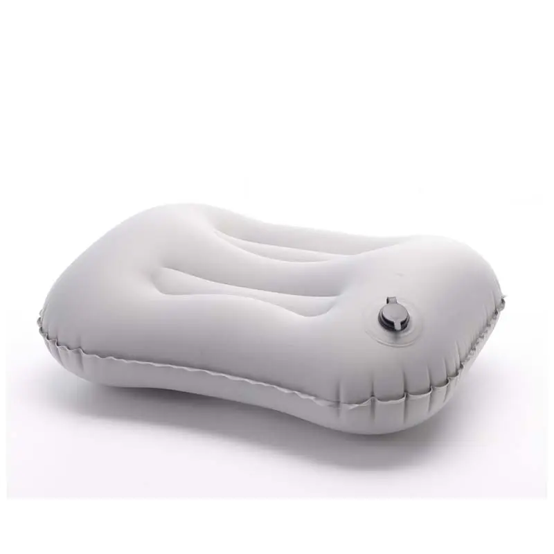 Portable travel bedroom hiking beach car plane head rest support, convenient inflatable TPU air pillow