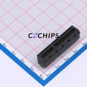 X1611WVS-64-9TV15 PCI/PCIe Connector SMD,P=1mm Connector PCI-E x4 64P 42P Vertical Mount - Product Image 1