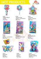 Groothandel Nieuwe Toverstaf Hart Gummy Zacht Snoep Met Zure Stok Fruitige Gearomatiseerde Doos Verpakking