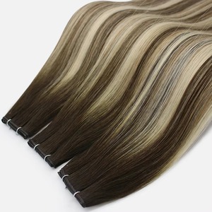 <span class=keywords><strong>Capelli</strong></span> Umani Remy Vietnamiti per Extension a Doppia Trama, Cucitura e Tessitura, Qualità Professionale, Tutti i Colori Personalizzabili EA - Product Image 4