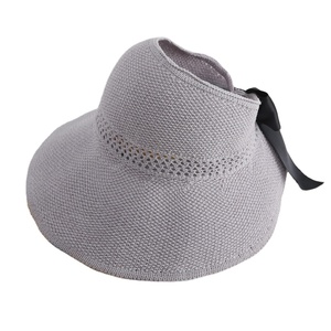 Summer New Foldable All-in-One Big Brim Topless Visor Cap Sun Hat Stylish Character Design - Product Image 2