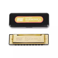 Wholesale JDR-10B Entry Level 10 Holes C Tone Blues Harmonica Instrument for Beginner Custom logo