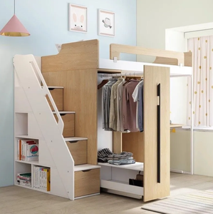 <span class=keywords><strong>Lit</strong></span> superposé en bois massif, nouveau design, <span class=keywords><strong>pour</strong></span> chambre d'enfant, école, maison, hôtel, auberge, adapté aux adolescents - Product Image 3
