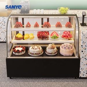 Countertop bánh hiển thị trường hợp bánh tủ lạnh bánh trưng bày với cơ sở đá cẩm thạch để bán - Product Image 5