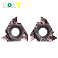 16IRER AG55 60 Carbide Threading Insert 100 to 300 Pitch CNC Lathe Tool for Internal External Thread Stainless Steel Finishing