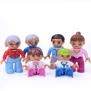 Accessori Compatibili per Mattoncini con Foro da 9mm, Personaggi Famiglia, Pirata, Poliziotto, Dottore per Set di Costruzioni Educative per Bambini - Product Image 3