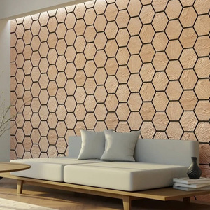 Panneau mural acoustique moderne et écologique en placage de bois pour l'<span class=keywords><strong>isolation</strong></span> <span class=keywords><strong>phonique</strong></span>, absorption acoustique hautement efficace, extérieur, salle de sport, hôtel - Product Image 5