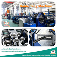 Machine de formage à rouleaux pour goulottes métalliques à grande vitesse, équipement de fabrication de systèmes de gestion des câbles perforés en acier galvanisé