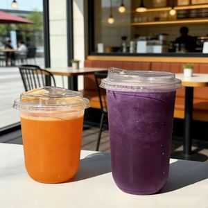 Vasos de Plástico Transparentes Personalizados con Forma de U de 10oz, 12oz, 16oz y 18oz para Ensaladas de Frutas, Té, Vino y Bebidas Frías con Logotipo - Product Image 2