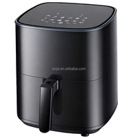 Friteuse à air numérique multifonctionnelle 5,5 L 6L 7L pour usage domestique et commercial sans huile Friteuse à air argenté