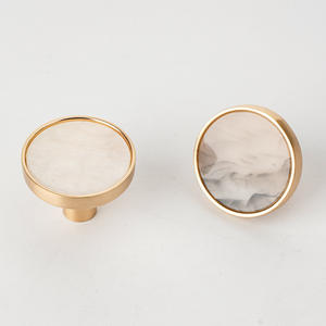 Poignée de porte d'armoire poignée de porte monotrou en alliage de zinc poignée de garde-robe nordique créative tiroir rond - Product Image 6