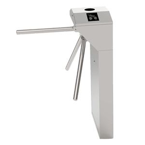 Durable 304 #   Tourniquets en acier inoxydable avec bras abattant, barrière RFID, système de contrôle d'accès par tourniquet trépied (TR120) - Product Image 3