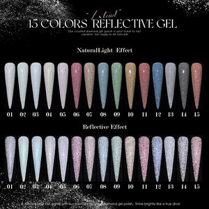 Vendeeni – Collection de vernis à ongles gel diamant réfléchissant 15 couleurs, sans HEMA ni TPO, OEM, Esmalte, Vernis Gel Réfléchissant - Product Image 6