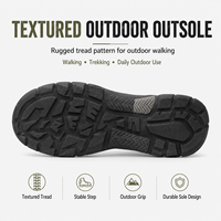 Özel Erkek Sıcak Peluş Astarlı Kışlık Yürüyüş Ayakkabıları Açık Hava Trekking Yürüyüş Ayakkabıları Dokulu Taban Bağcıklı Spor Ayakkabılar