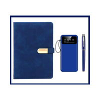Articles de cadeaux de luxe promotionnels personnalisés coffret cadeau d'affaires pour ordinateur portable en cuir paquet avec stylo et pilote USB coffrets de cadeaux d'entreprise