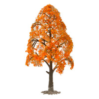 Arbre à feuilles larges fini à l'échelle HO et N, modèle de paysage, arbre pour diorama ferroviaire, matériau DIY pour table de sable