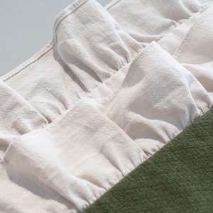 Cuscino con volant <span class=keywords><strong>in</strong></span> pizzo di lusso 20*26 "tinta unita Vintage per la casa Hotel divani cuscino Shams Champray bordo arruffato Vintage - Product Image 5