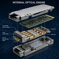 Expédition rapide, transceiver optique QSFP+ ZR4 40G, 1310 nm CWDM4, module LC monomode pour une portée de transmission de 100 m à 80 km