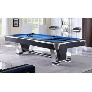 2024 Wholesale Customized Club Sports International Standard Size Top Grade Slate Solid Wood American Style Billiards Pool Table