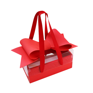 Maman, je t'aime - Boîte à fleurs en carton artisanal, boîte cadeau pour anniversaire, Saint-Valentin, emballage de roses avec nœud de luxe et tiroir - Product Image 1