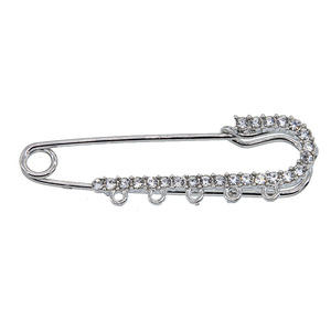 Spilla da balia con strass glitterato con 5 anelli a spilla corpetto per fai da te creazione di gioielli artigianali maglione borsa per abiti alla moda accessori - Product Image 3
