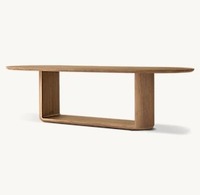 Meubles de salle à manger au design moderne, table à manger en bois ouverte